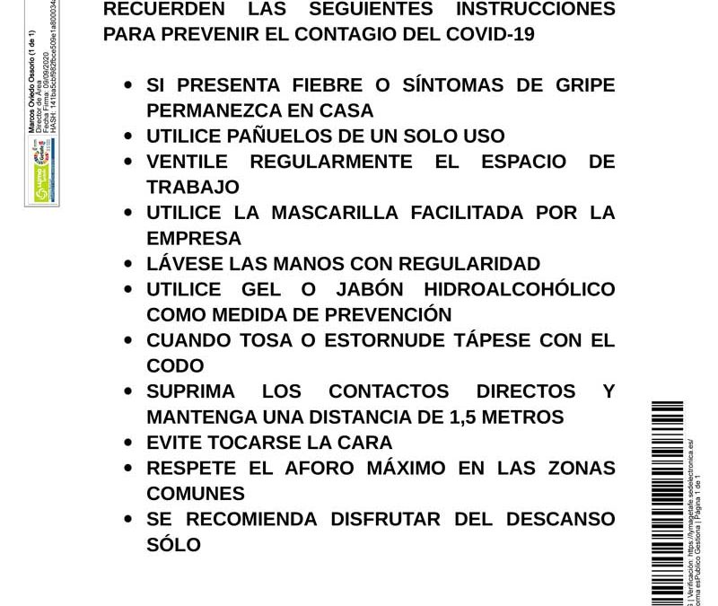 Comunicado COVID